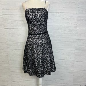 Milly of New York Lace Overlay Peplum Dress